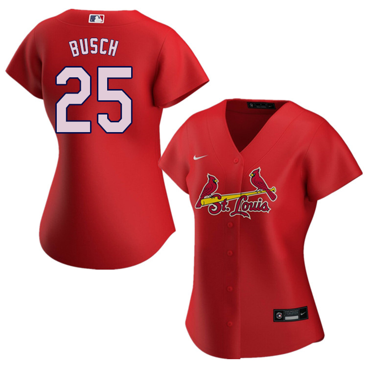 Nike Women #25 Gussie Busch St.Louis Cardinals Baseball Jerseys Sale-Red